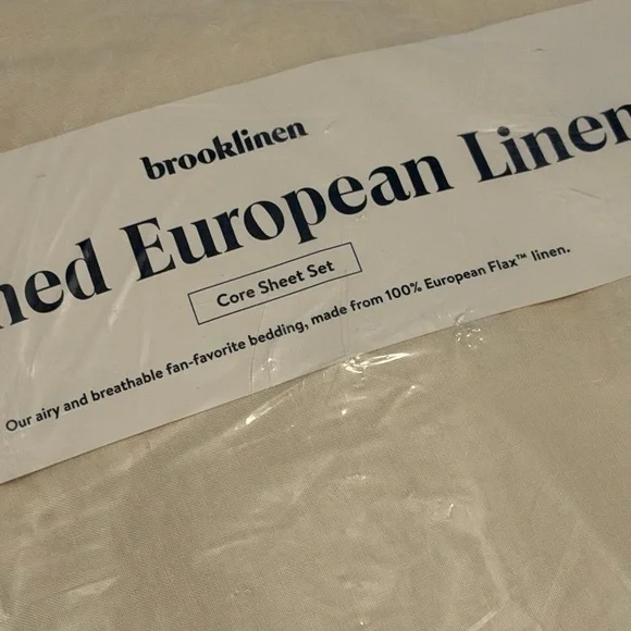 Brooklinen Washed European Linen Sheet Set queen - Picture 5 of 5